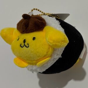 Sanrio Pompompurin Sushi Roll Plush  Keychain